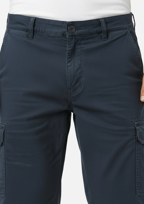 Bermuda Cargo Sarja Algodão Marinho Taco - Masculina