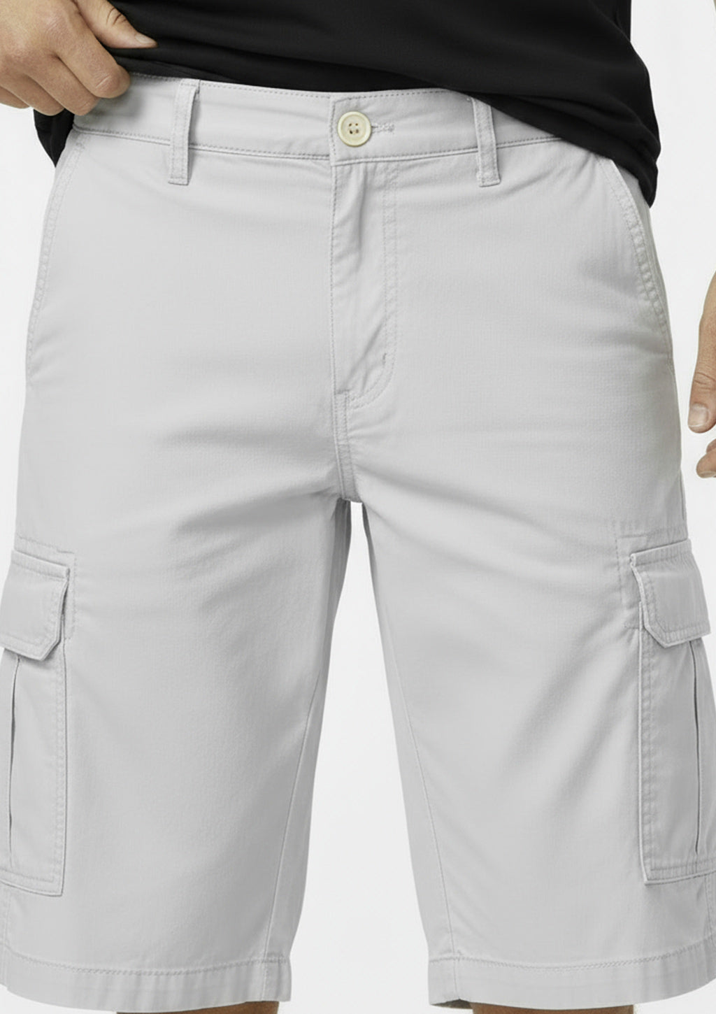 Bermuda Cargo Sarja Algodão Gelo Taco - Masculina