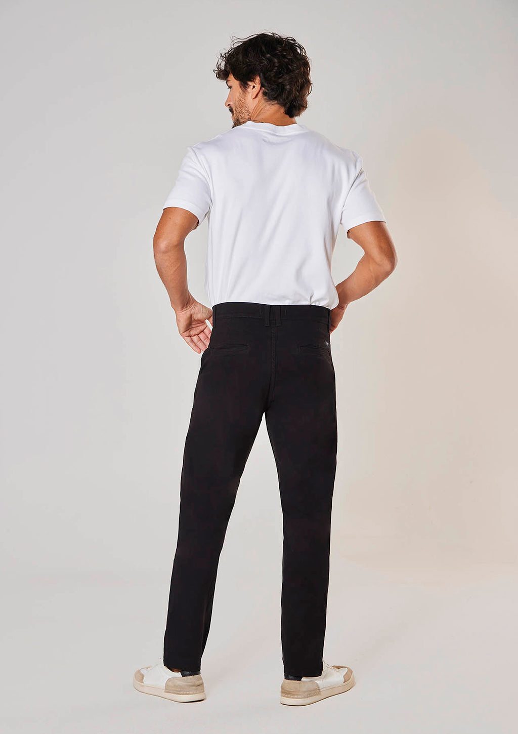 Calça Casual Fit Max Denim Masculina - Preto