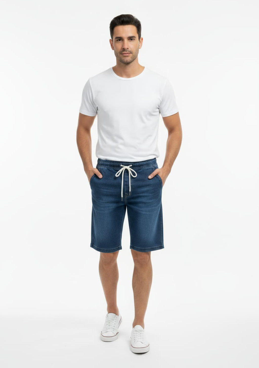 Bermuda Jeans Kisch Masculina - Azul