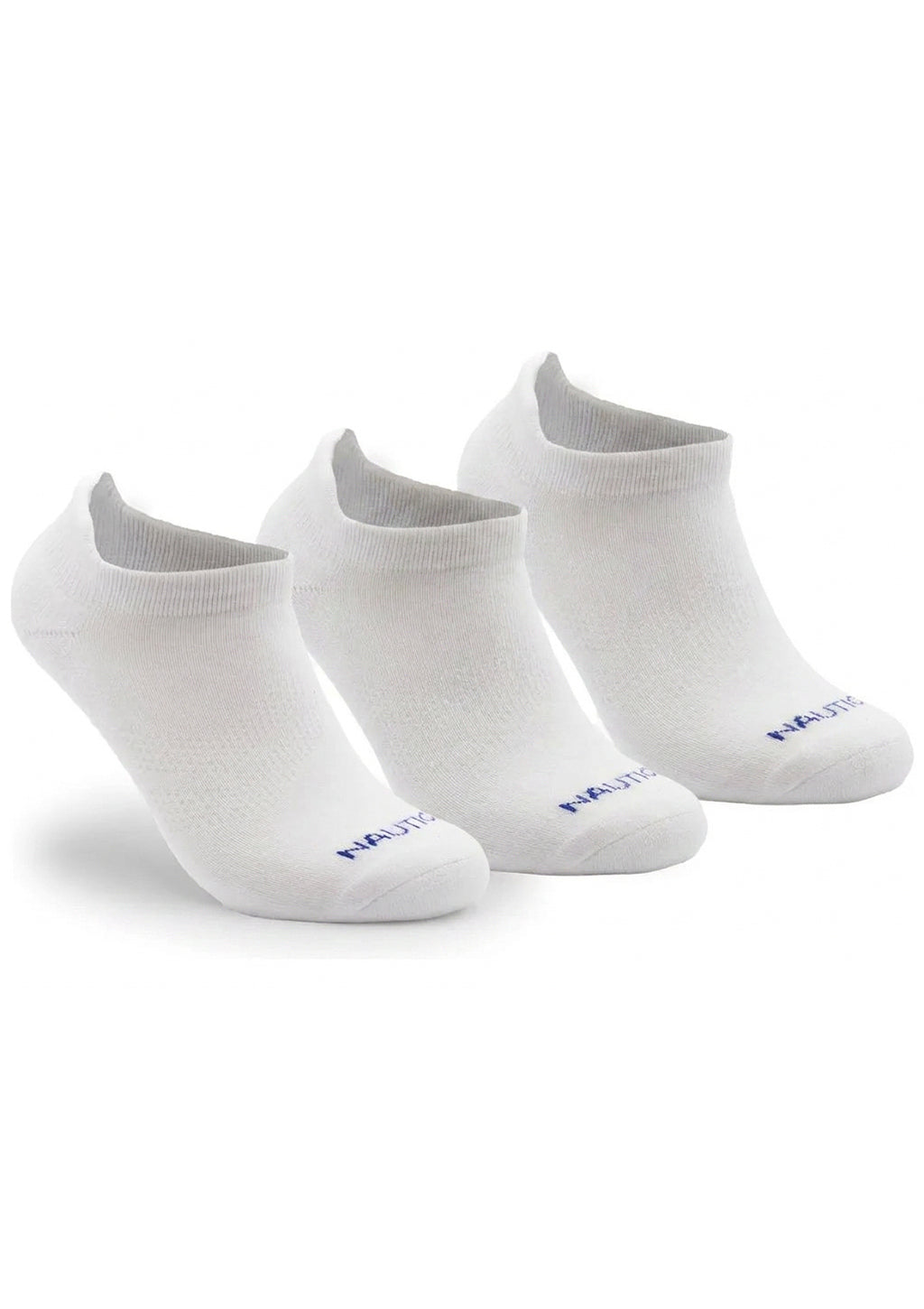 Kit 3 Pares De Meias Algodão Atoalhado Soquete Com Alça De Vestir Nautica Masculino - Branco