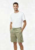 Bermuda Jeans Com Elástico no Cós Kisch Masculina - Verde Caqui