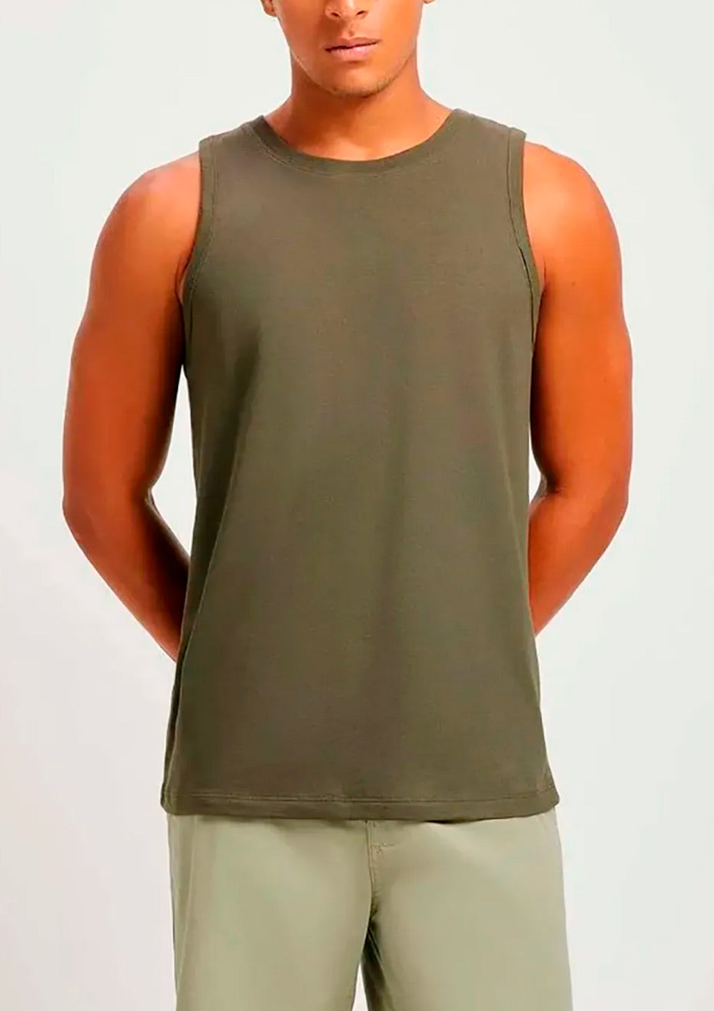 Camiseta Regata Hering Básica World Masculina - Verde