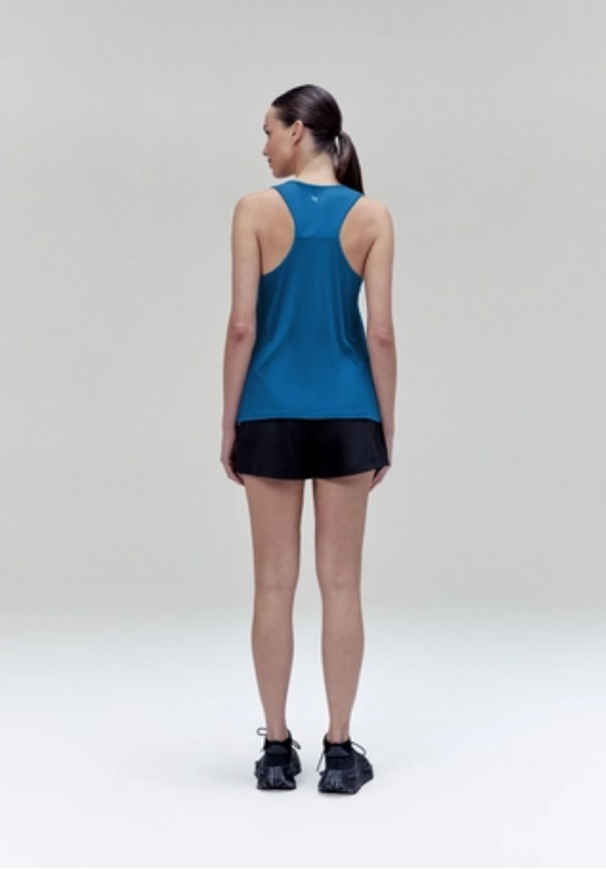Regata Esportiva Hering Proteção Uv Nadador Feminina - azul
