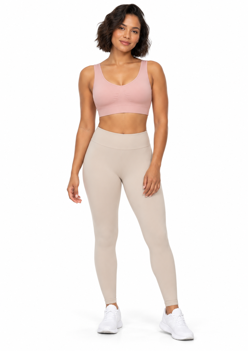 Sutiã Top com Bojo Removível Alça Larga Sem Costura Feminino Zee Rucci - Rosa