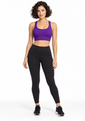 Top Fitness Jacquard com Bojo Removível Sem Costura Feminino Zee Rucci - Roxo