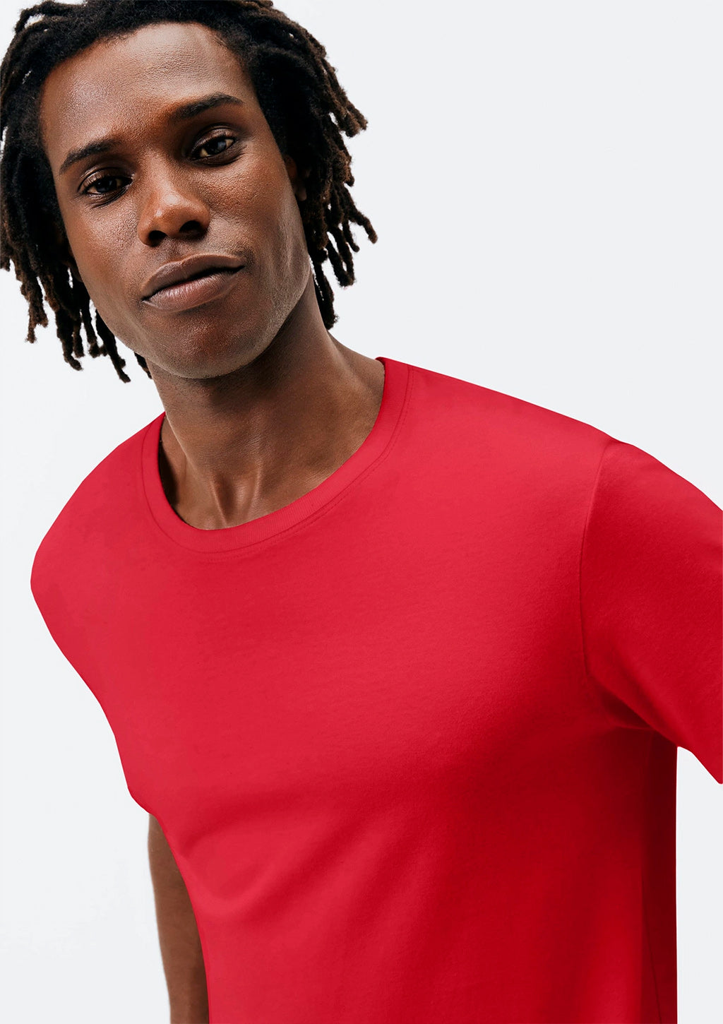 Camiseta Manga Curta Hering Básica Regular World Unissex - Vermelho