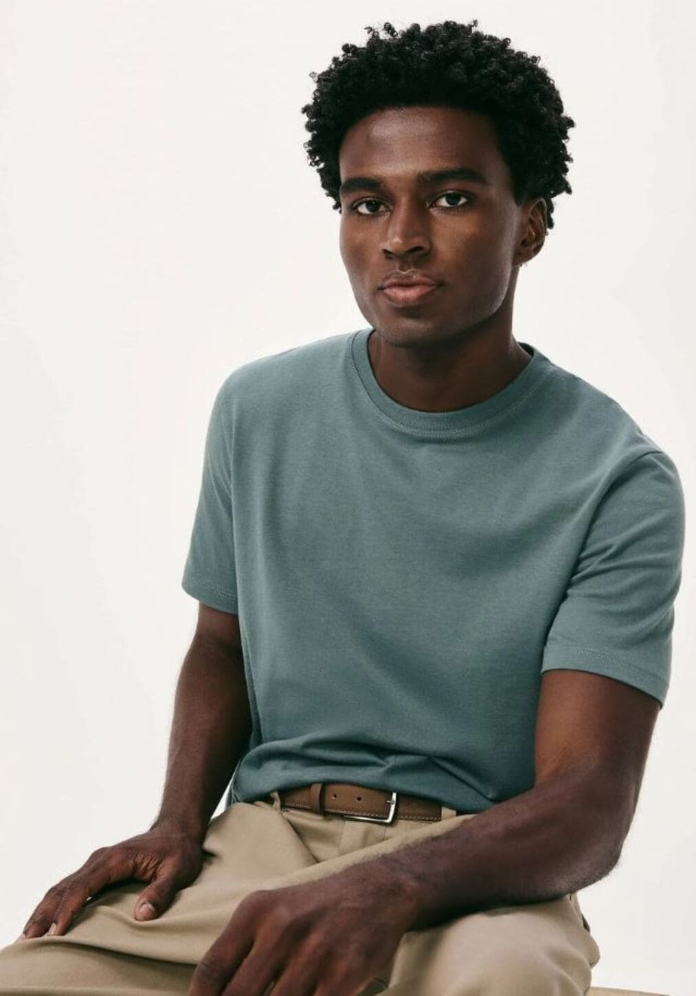 Camiseta Básica Hering World Masculina - Verde