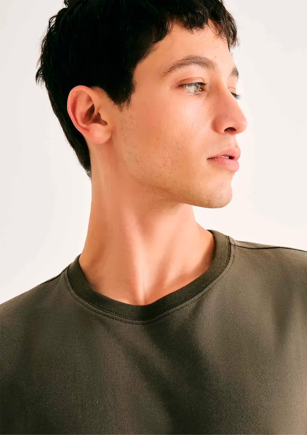 Camiseta Básica Hering Comfort Super Cotton Masculina - Verde Militar