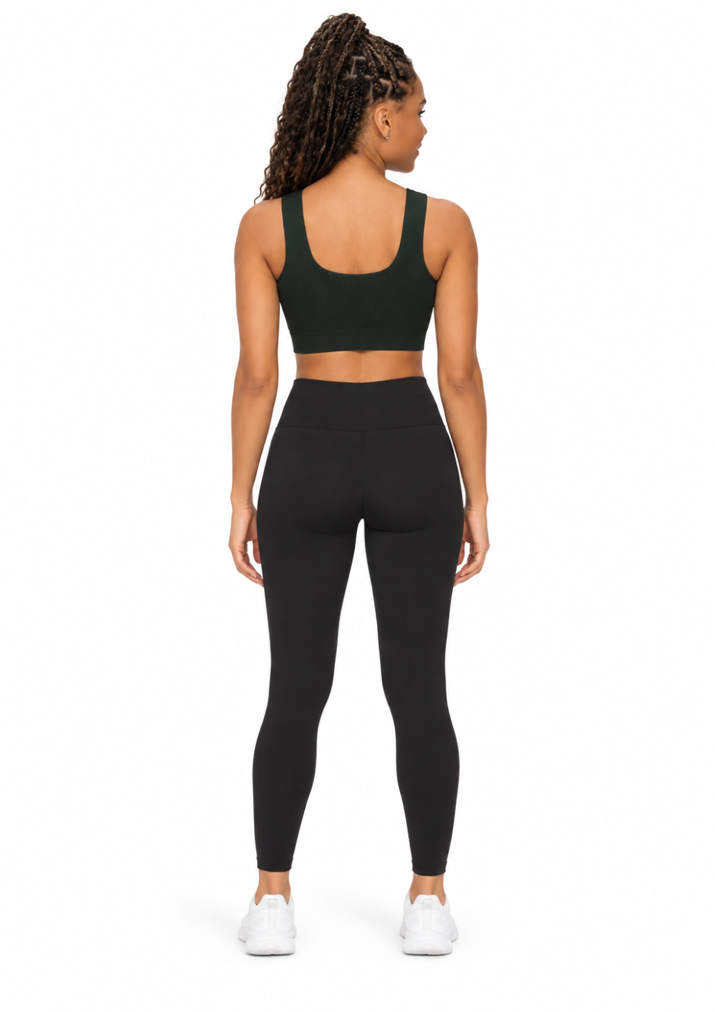 Top Fitness Efeito Ribana Canelado com Bojo Removível Sem Costura Feminino Zee Rucci - Preto