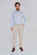 Calça  KDU Casual  BF Slim Masculina  –Caqui