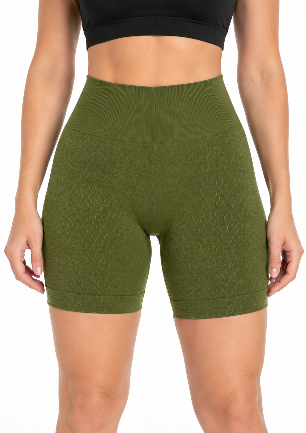 Short Fitness Sem Costura Feminino Zee Rucci - Verde