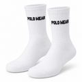Kit 3 Pares De Meia Cano Longo Masculino Polo Wear - Branco