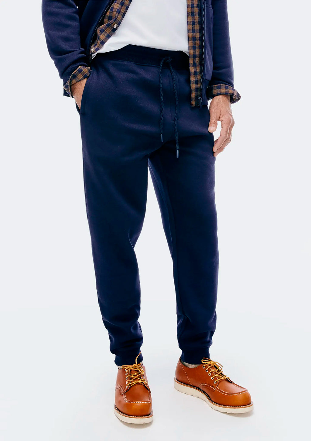 Calça Jogger Em Moletom Peluciado Hering Masculino - Azul