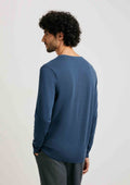 Suéter Básico Hering Gola V Masculino - Azul
