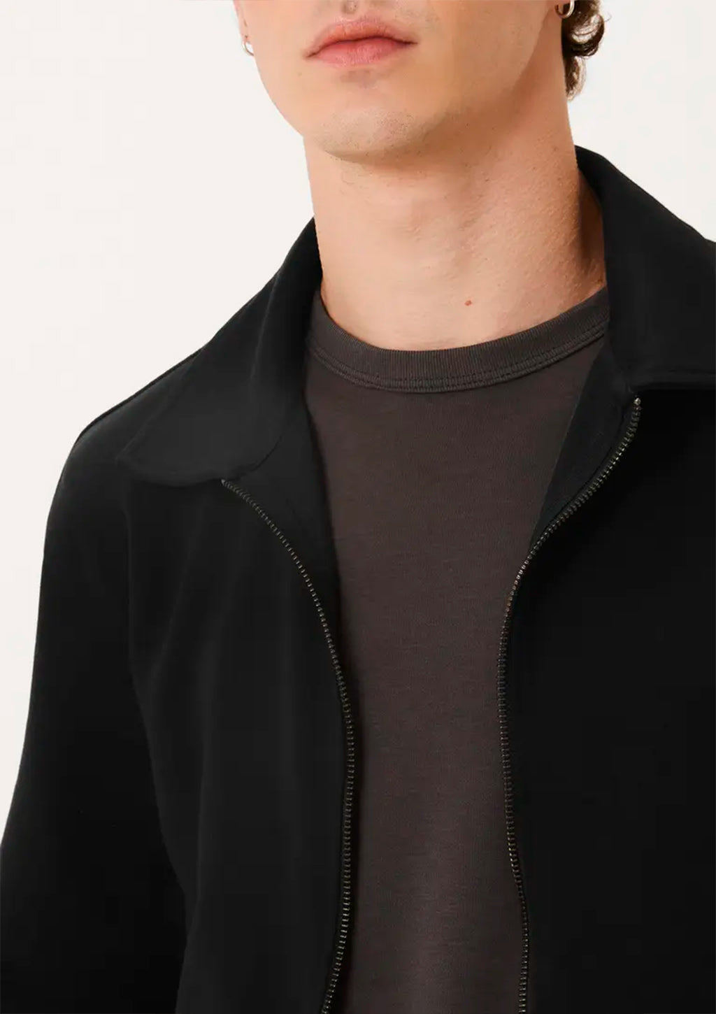 Jaqueta Com Bolso Hering Básica Masculina - Preto