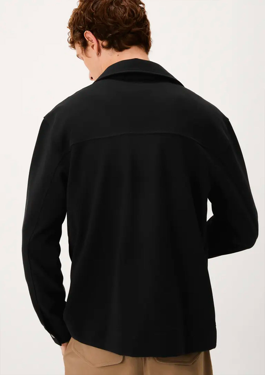 Jaqueta Com Bolso Hering Básica Masculina - Preto