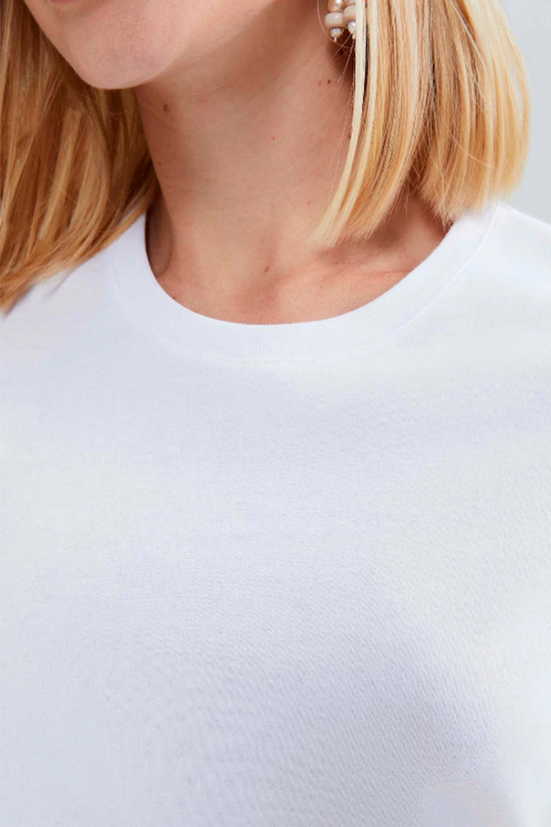 Camiseta Manga Curta Hering Slim World Feminina - Branco