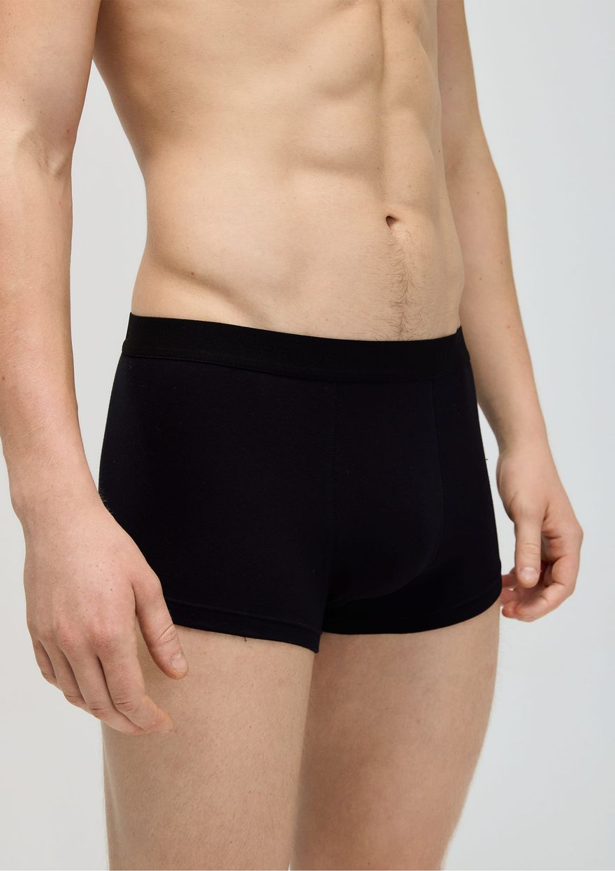 Kit Cueca Hering Sunga Em Algodão Com Elástico Masculina PACK2 - Preta