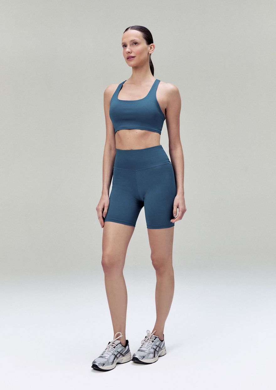Top Esportivo Hering Feminino - Azul