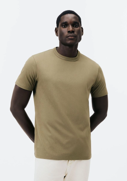 Camiseta Areia Hering Algodão Peruano Masculina - Verde Militar