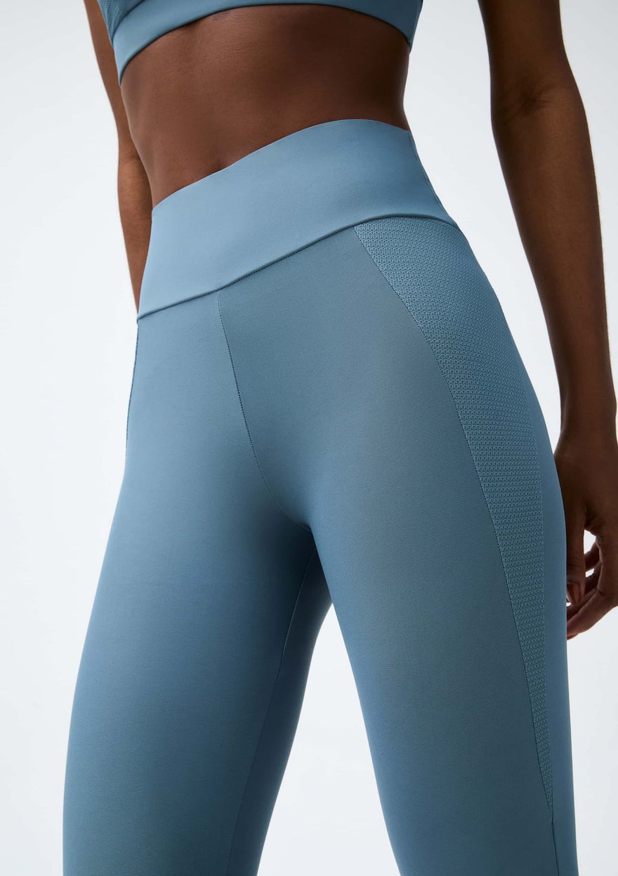 Calça Legging Hering Esportiva Easy Care Feminina - Azul