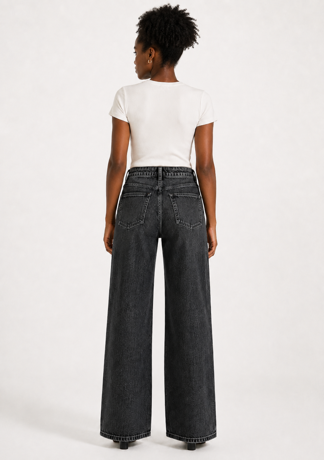 Calça Jeans Feminina Sawary - Preto