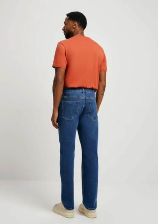 Calça Jeans Hering Básica Slim Masculina - Azul