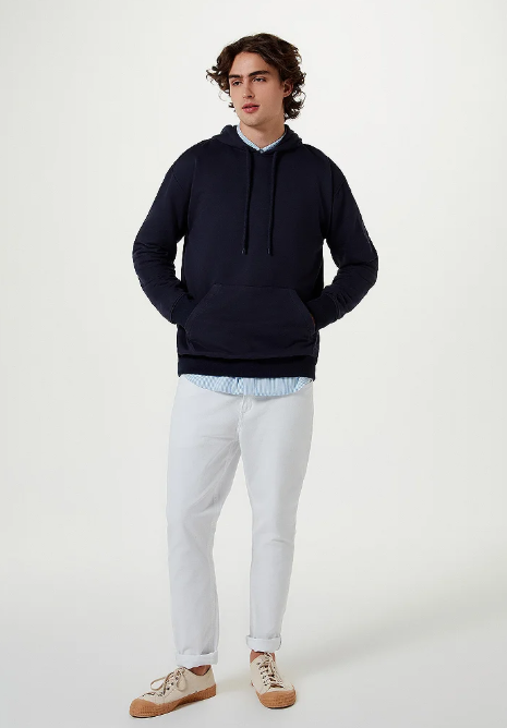 Blusão Com Capuz Hering Masculino - Azul Marinho