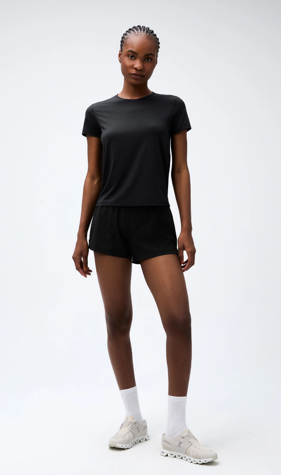 Camiseta Básica Hering Esportiva Proteção Uv Feminina - Preta