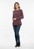 Blusa Manga Longa Use.Modo A Fio Feminino - Vinho