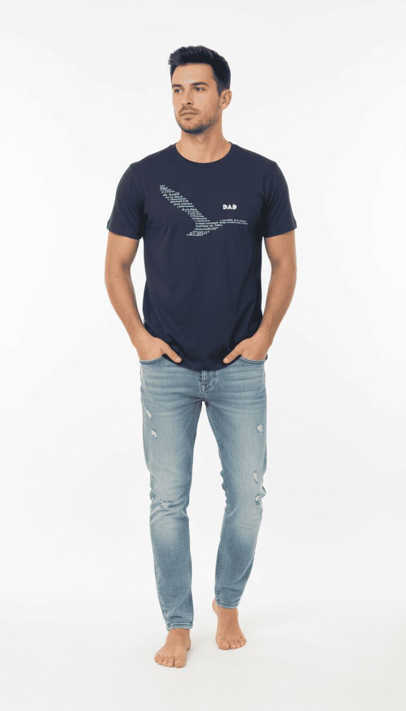 Camiseta Manga Curta Masculina Jornada Easy Fit Yacht - Azul Marinho