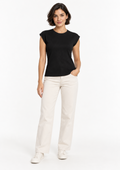 Blusa Sem Manga Feminina Doce Trama - Preto