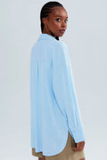 Camisa Hering Manga Longa Feminina - Azul