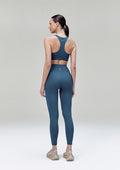 Calça Leggin Hering Esportiva Com Fio Lycra Feminina - Azul