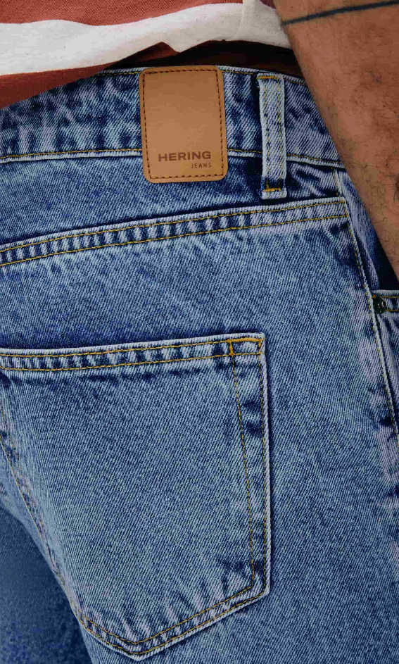 Calça Jeans Hering Slim Masculina - Azul