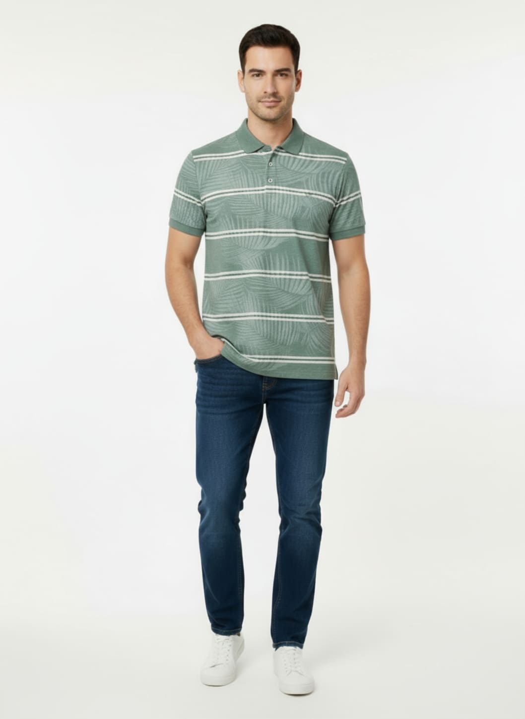 Camisa Polo Masculina Piquet Com Bordado Yacht