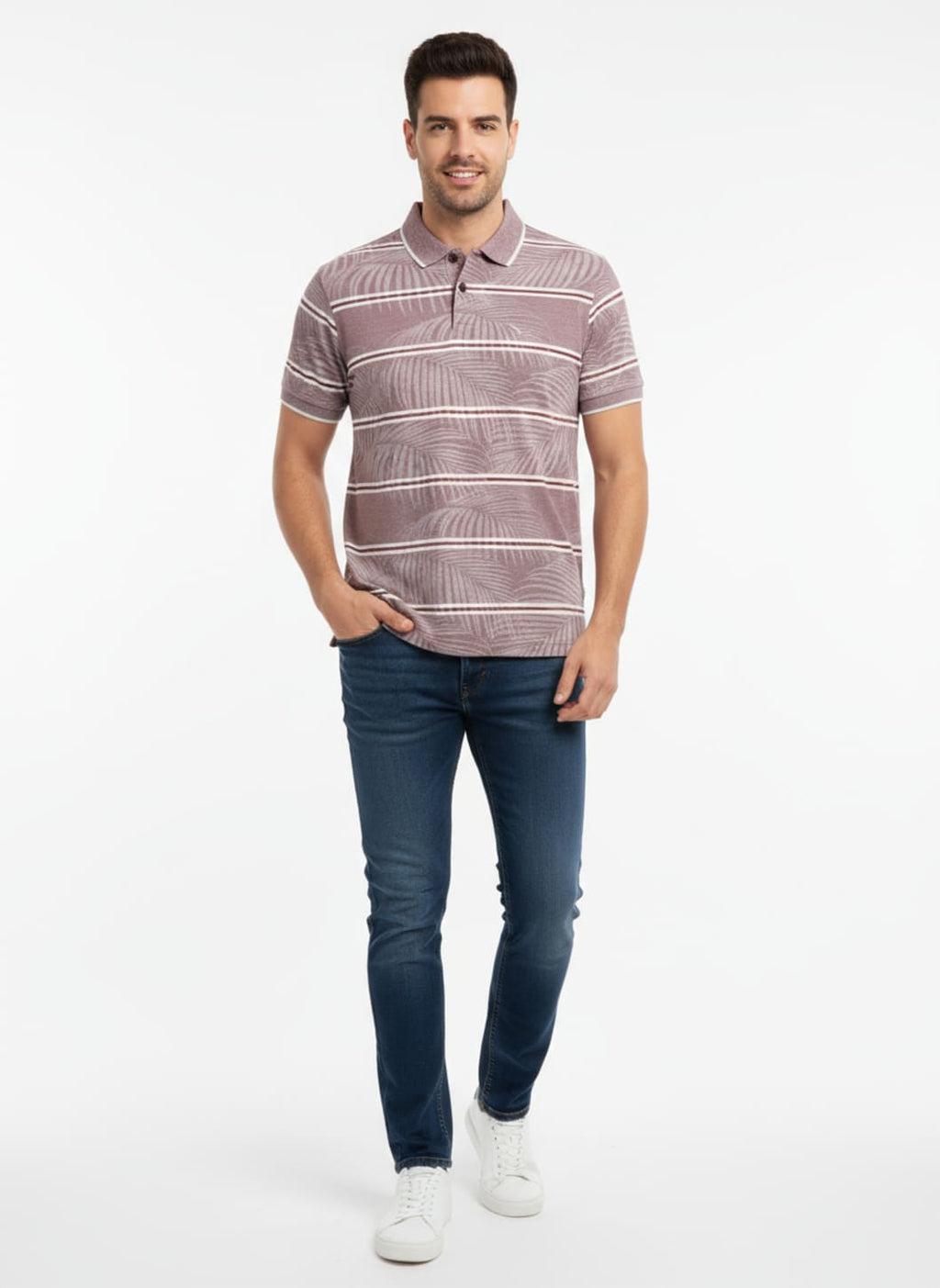 Camisa Polo Masculina Piquet Com Bordado Yacht