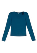 Blusa Manga Longa Marialícia Feminina - Azul Cobalto