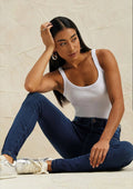 Calça Jeans Skinny Marialícia Feminina - Azul