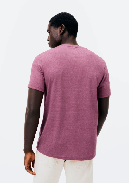 Camiseta Básica Hering Manga Curta Regular World Masculino - Vermelho