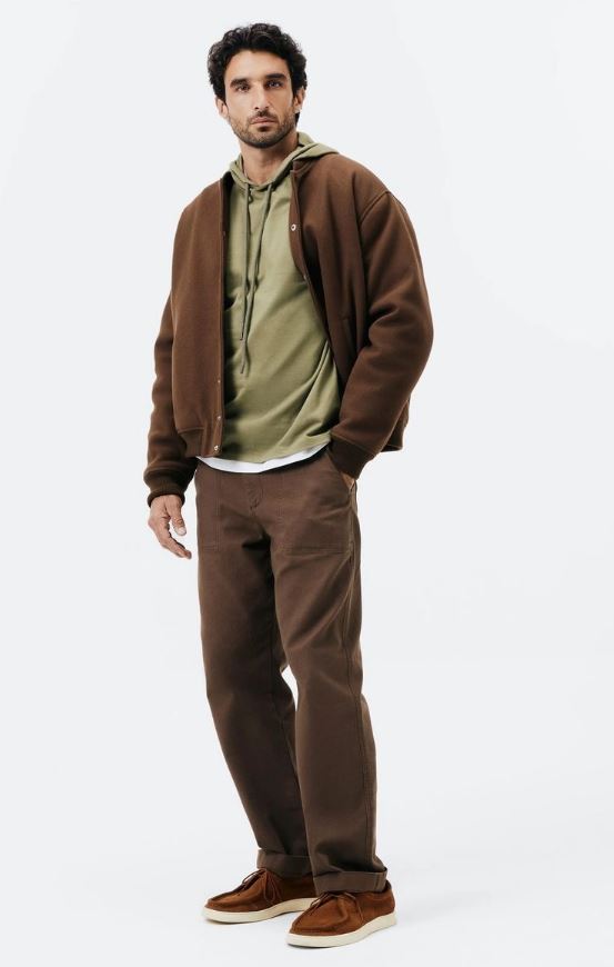 Camiseta Hering  Slim Em Malha De Algodão Com Capuz Masculina - Verde