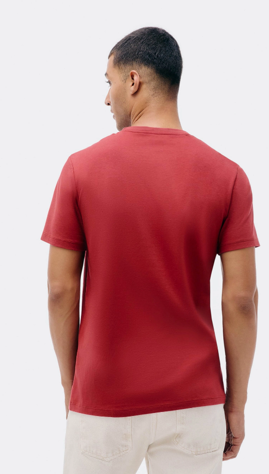 Camiseta Básica Hering Unissex Manga Curta Regular World - Vermelho