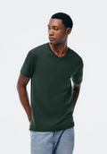 Camiseta Básica Hering Manga Curta Gola V World Masculina - Verde