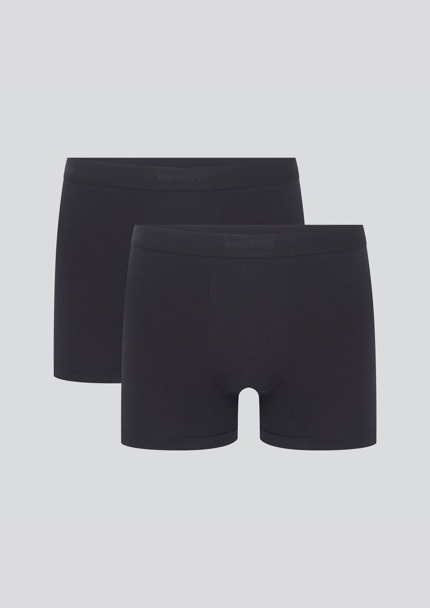 Kit Cueca Hering Boxer Com Elástico Masculina PACK2 - Preto
