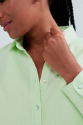 Camisa Oversized Hering Feminina - Verde Lima