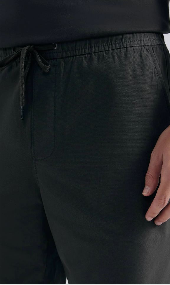 Bermuda Jogger Hering Em Sarja Moletom Masculina - Preta
