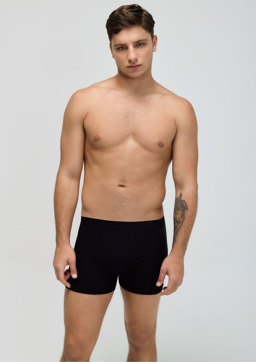 Kit Cueca Hering Boxer Com Elástico Masculina PACK2 - Preto