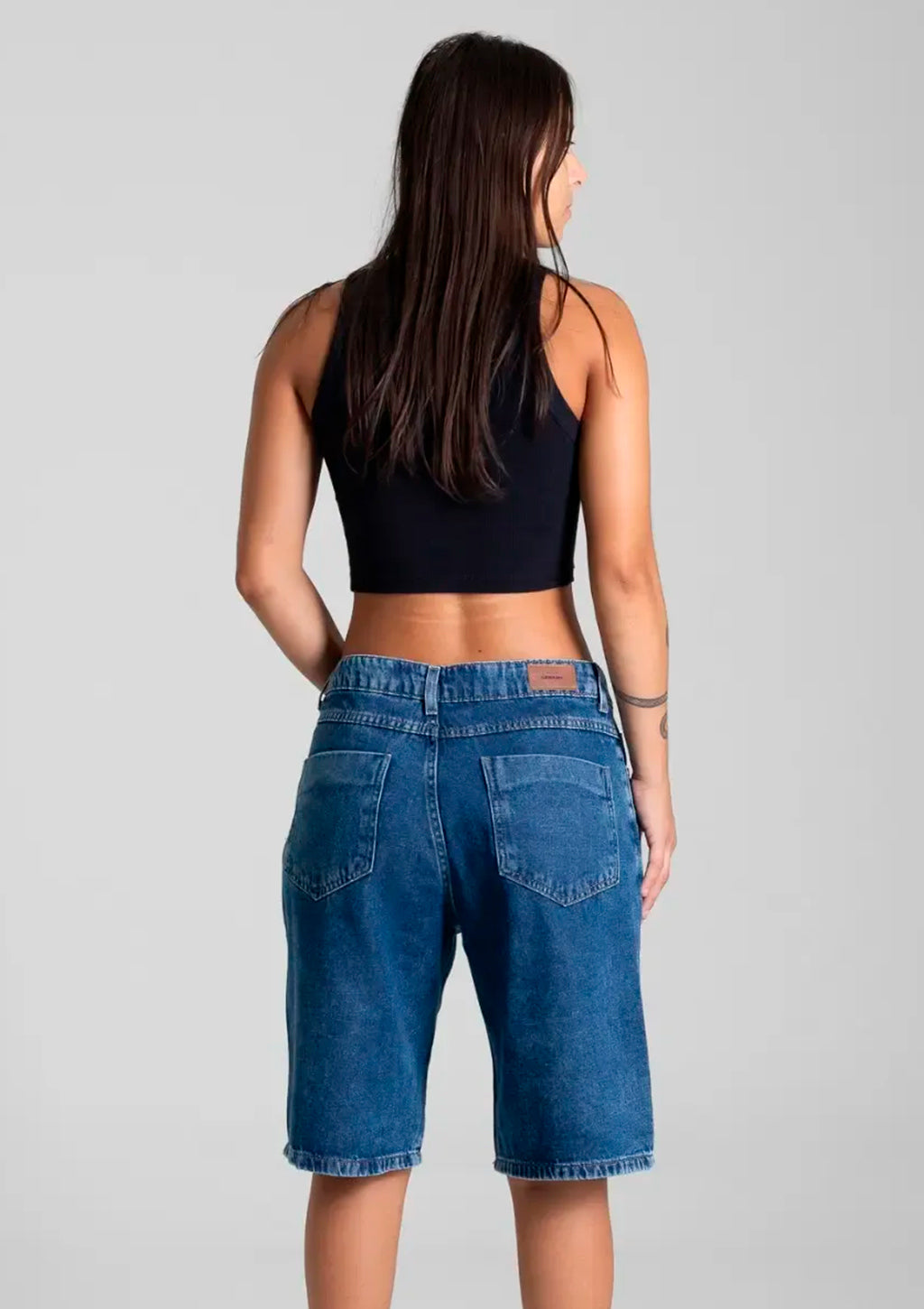 Bermuda Jeans Sawary Feminina - Azul