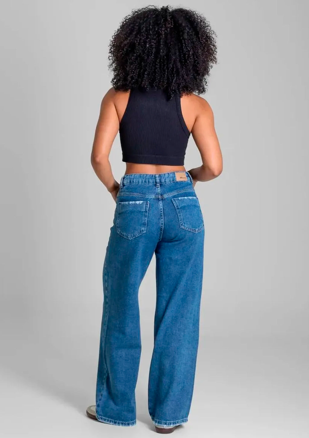Calça Jeans Wide Sawary Feminina - Indigo